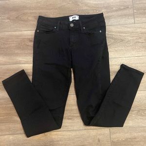 Paige Verdugo Ultra Skinny Jeans in Black Shadow (Sz 28)